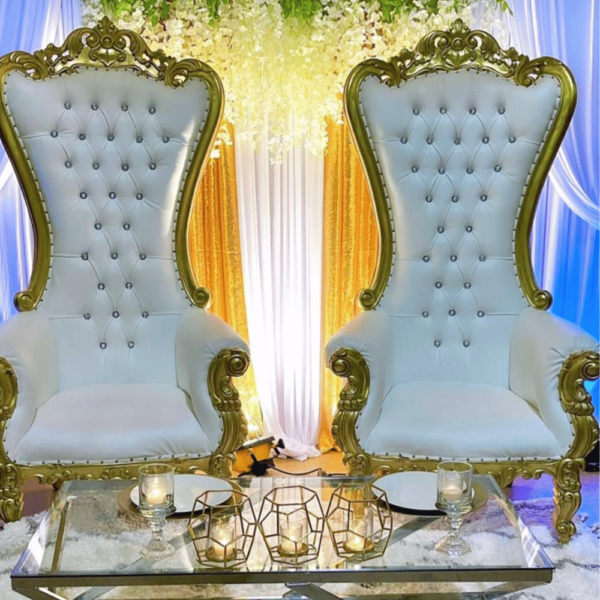 Royal Lion Gold Throne Chair